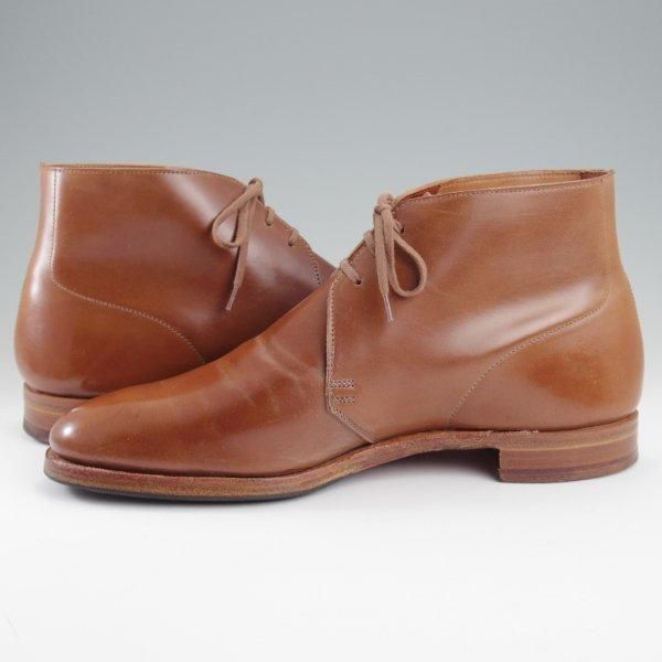 極美品★クロケット&ジョーンズ 8E【貴重★ウイスキーコードバン仕様/(香港)TASSELS別注】CHUKKA/チャッカブーツ/Crockett&Jones★l768