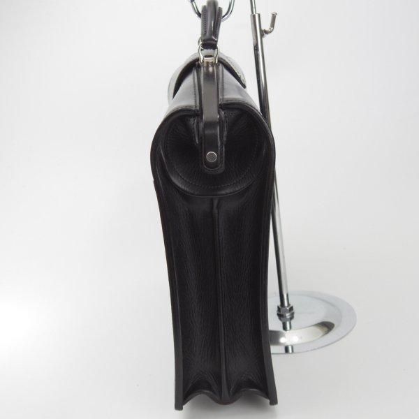 万双/二つマチダレス/ブライドルレザー仕様/ダレスバック/黒☆N5926