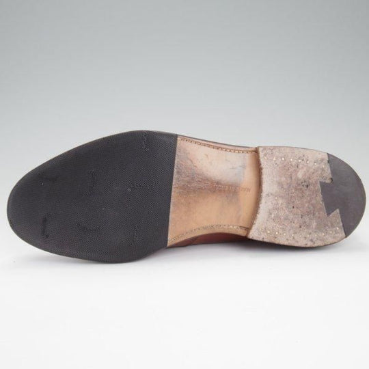 美品★トリッカーズ SIZE 7.5【現行定価10万円以上★コインローファー/JS7928】スリッポン/カーフ/茶/メンズ/Tricker's★l770