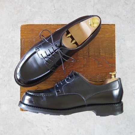 極上★J.M.ウエストン 6B【定価￥168,300-★ゴルフ/GOLF】641/31ラスト/Uチップ/ボックスカーフ/黒/メンズ/Weston/ウェストン★l774