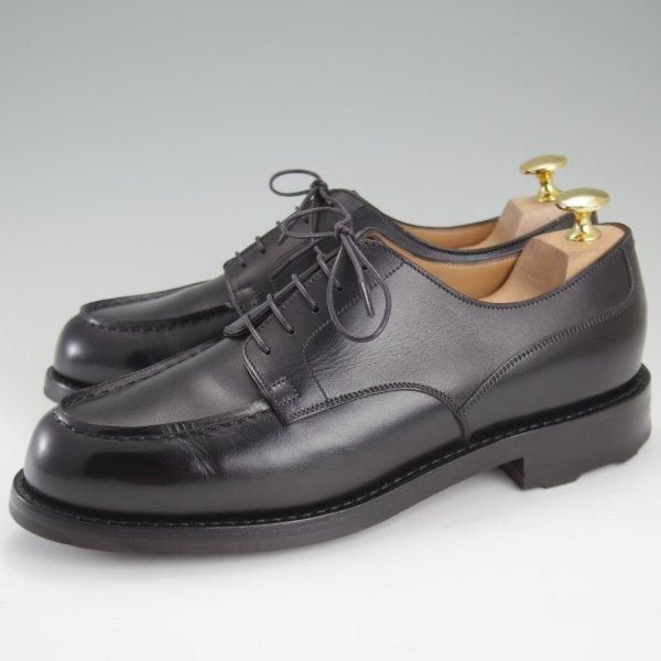 極上★J.M.ウエストン 6B【定価￥168,300-★ゴルフ/GOLF】641/31ラスト/Uチップ/ボックスカーフ/黒/メンズ/Weston/ウェストン★l774