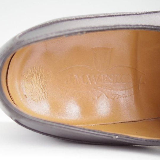 極上★J.M.ウエストン 6B【定価￥168,300-★ゴルフ/GOLF】641/31ラスト/Uチップ/ボックスカーフ/黒/メンズ/Weston/ウェストン★l774