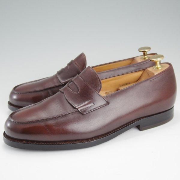 極上★ジョンロブ 6EE【現行定価￥254,100-★ロペス/LOPEZ】4395ラスト/コインローファー/カーフ/濃茶/メンズ/JOHN LOBB★l775