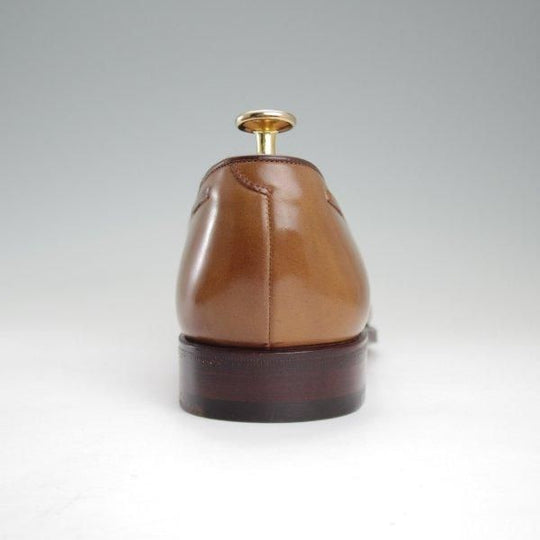 ほぼ未使用★(スペイン製)カルミナ SIZE 6.5【定価￥139,700-★茶系コードバン/BOURBON/ホーウィン社】タッセルローファー/バーボン★l778