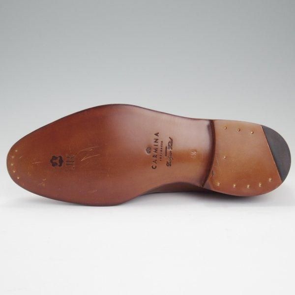ほぼ未使用★(スペイン製)カルミナ SIZE 6.5【定価￥139,700-★茶系コードバン/BOURBON/ホーウィン社】タッセルローファー/バーボン★l778