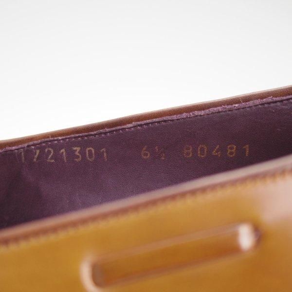 ほぼ未使用★(スペイン製)カルミナ SIZE 6.5【定価￥139,700-★茶系コードバン/BOURBON/ホーウィン社】タッセルローファー/バーボン★l778