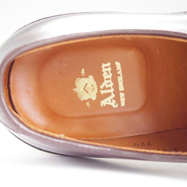 極美品★オールデン 9D【定価￥211,200-★コードバン仕様/990】バリーラスト/プレーントゥ/#8/バーガンディー/赤茶/メンズ/ALDEN★l779