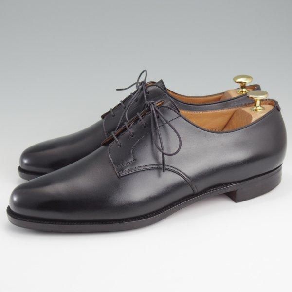 美品★エドワードグリーン UK9.5/US10D【旧工場製★Peal&co/ブルックスブラザーズ別注】プレーントゥ/カーフ/黒/メンズ/EDWARD GREEN★l781