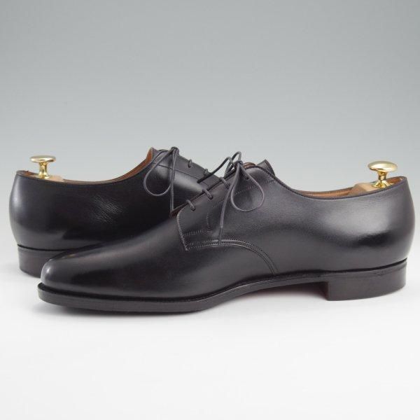 美品★エドワードグリーン UK9.5/US10D【旧工場製★Peal&co/ブルックスブラザーズ別注】プレーントゥ/カーフ/黒/メンズ/EDWARD GREEN★l781