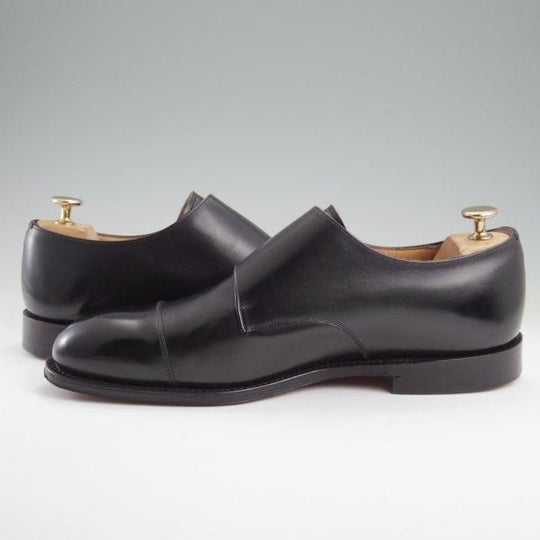 極美品★チャーチ 80G/UK8【定価￥192,500-★COWES/カウズ/173ラスト】ダブルモンク/カーフ/黒/メンズ/Church's★l782