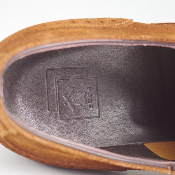 極美品★三陽山長 SIZE 8【定価￥80,300-★十志郎/R2010ラスト】サイドエラスティック/スエード/濃茶/メンズ/Sanyo Yamacho★l785