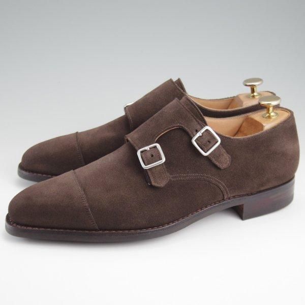 極美品★クロケット&ジョーンズ 6.5E【同系モデル定価￥99,000-★LOWNDES/ダイナイトソール】348ラスト/濃茶/Crockett&Jones★l787