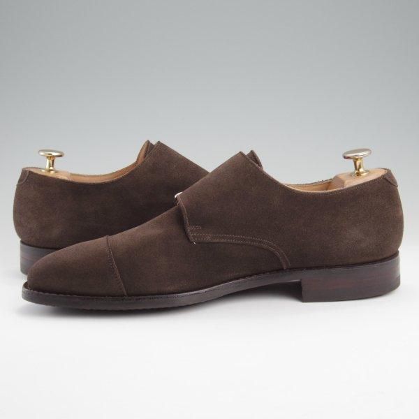 極美品★クロケット&ジョーンズ 6.5E【同系モデル定価￥99,000-★LOWNDES/ダイナイトソール】348ラスト/濃茶/Crockett&Jones★l787