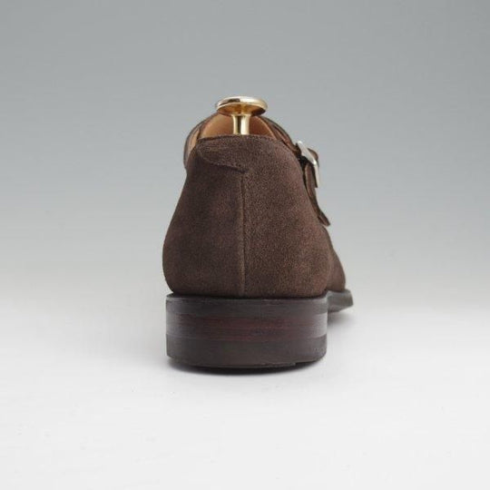 極美品★クロケット&ジョーンズ 6.5E【同系モデル定価￥99,000-★LOWNDES/ダイナイトソール】348ラスト/濃茶/Crockett&Jones★l787