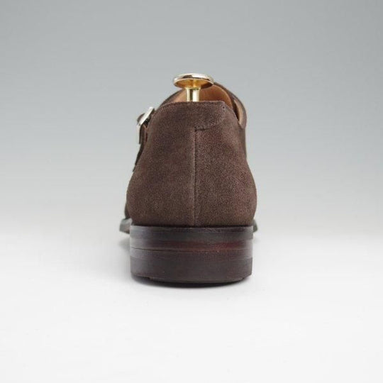 極美品★クロケット&ジョーンズ 6.5E【同系モデル定価￥99,000-★LOWNDES/ダイナイトソール】348ラスト/濃茶/Crockett&Jones★l787