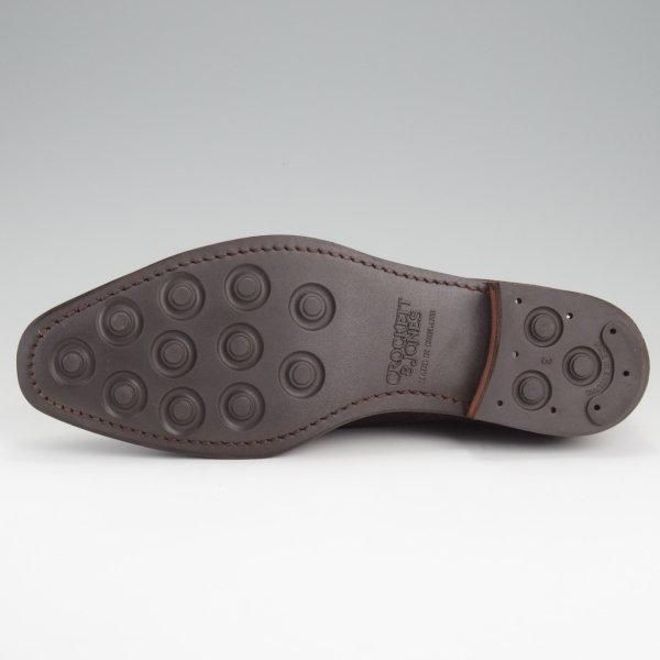 極美品★クロケット&ジョーンズ 6.5E【同系モデル定価￥99,000-★LOWNDES/ダイナイトソール】348ラスト/濃茶/Crockett&Jones★l787