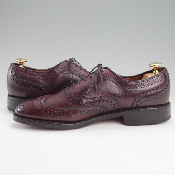 極美品★(米)アレンエドモンズ 6D【現行定価10万円程度★McAllister/フルブローグ】カーフ/赤茶/メンズ/ALLEN EDMONDS★l788