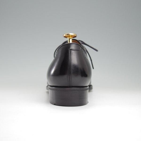 極美品★三陽山長 SIZE 8【★舞之介/R309ラスト】ホールカット/クォーターブローグ/カーフ/黒/メンズ/MAINOSUKE/Sanyo Yamacho★l790