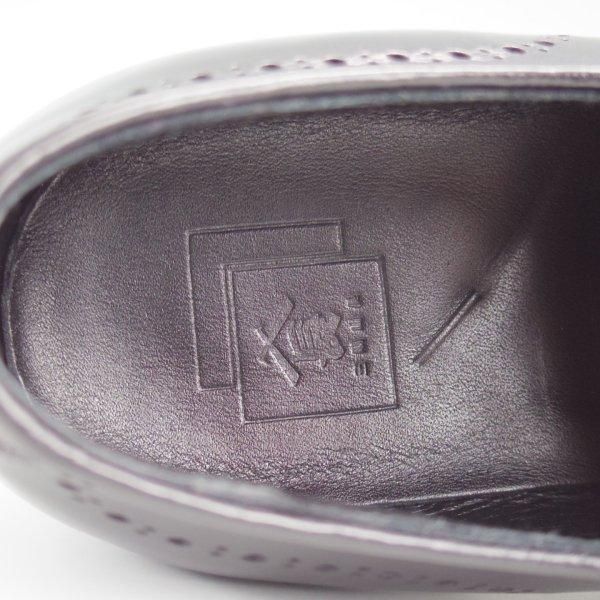 極美品★三陽山長 SIZE 8【★舞之介/R309ラスト】ホールカット/クォーターブローグ/カーフ/黒/メンズ/MAINOSUKE/Sanyo Yamacho★l790