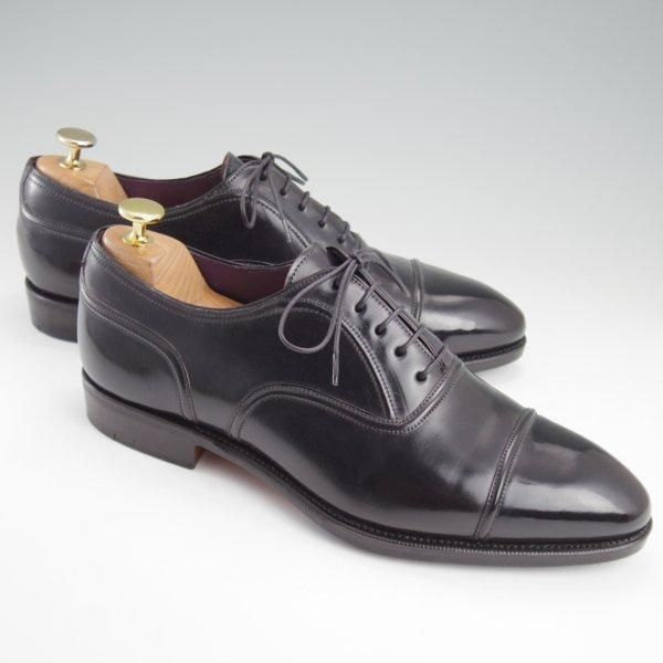 極美品★(スペイン製)カルミナ SIZE 7.5【定価￥123,120-★コードバン/トレーディングポスト別注】ストレートチップ/黒/CARMINA★l791