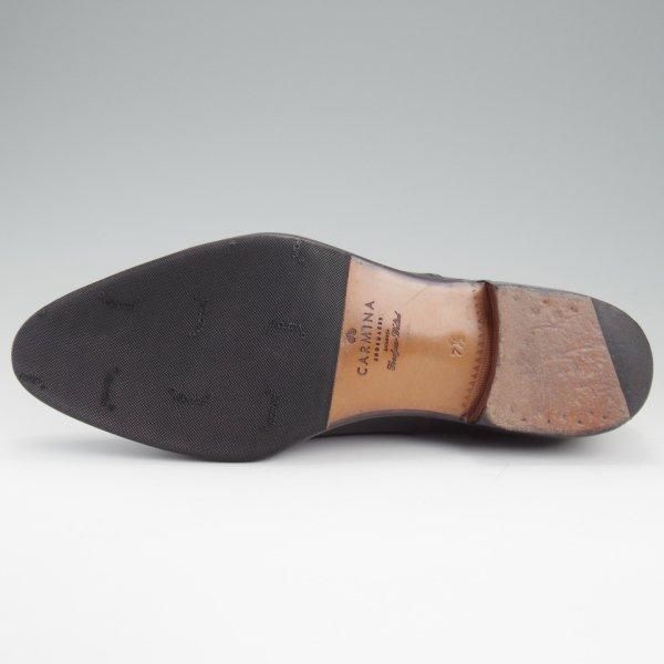 極美品★(スペイン製)カルミナ SIZE 7.5【定価￥123,120-★コードバン/トレーディングポスト別注】ストレートチップ/黒/CARMINA★l791