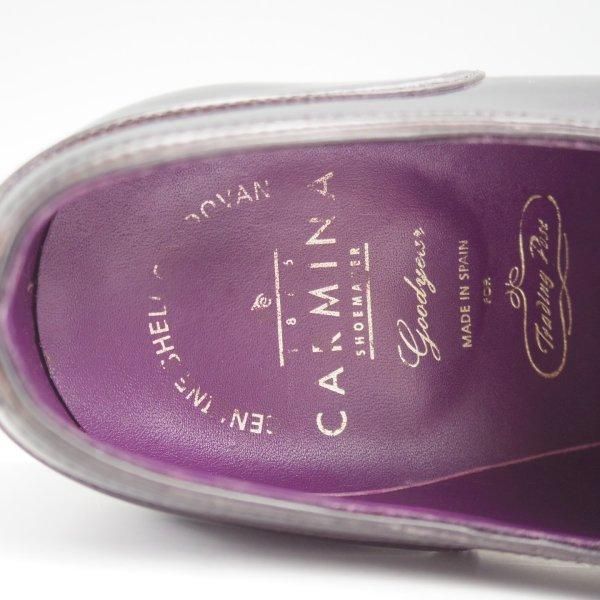 極美品★(スペイン製)カルミナ SIZE 7.5【定価￥123,120-★コードバン/トレーディングポスト別注】ストレートチップ/黒/CARMINA★l791