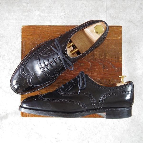 極上★チャーチ 70F/UK7【現行定価￥176,000-★旧チャーチ/73ラスト/CHETWYND】チェットウィンド/フルブローグ/カーフ/黒/Church's★l792