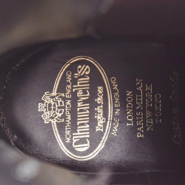 極美品★チャーチ 55F/UK5.5【貴重オーダー品★MTO現価格￥228,800-/プレステージカーフ仕様】173/サイドゴアブーツ/Church's★l793