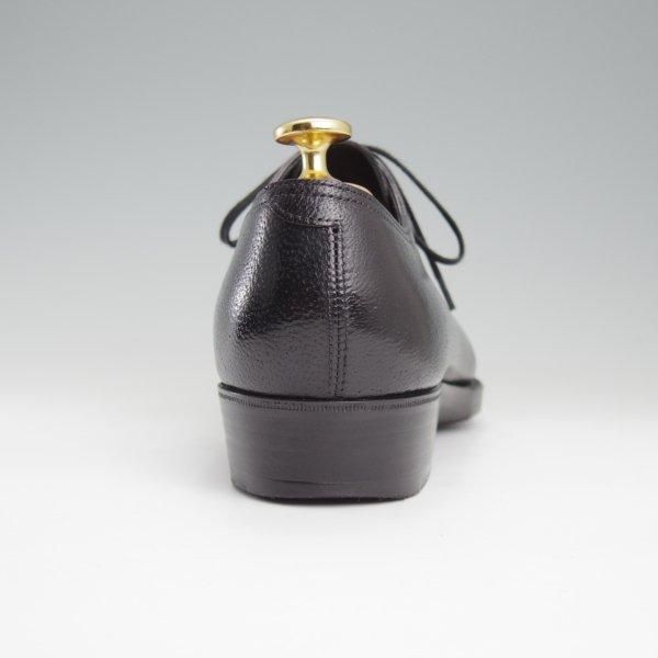 美品★(青山)ヨウヘイフクダ UK5.5程度【総製作費60万円以上★極希少なジビエ革を使用/ビスポーク】ホールカット/黒/Yohei Fukuda★l795