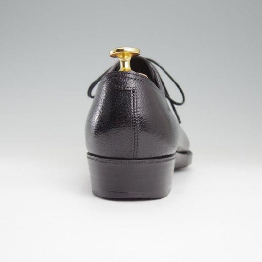 美品★(青山)ヨウヘイフクダ UK5.5程度【総製作費60万円以上★極希少なジビエ革を使用/ビスポーク】ホールカット/黒/Yohei Fukuda★l795