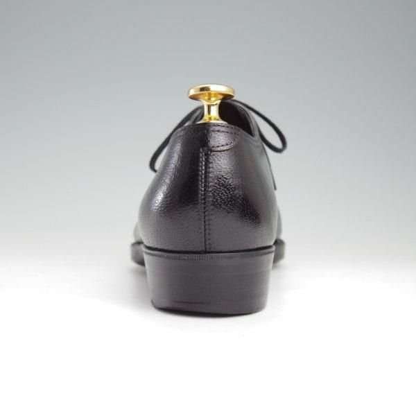 美品★(青山)ヨウヘイフクダ UK5.5程度【総製作費60万円以上★極希少なジビエ革を使用/ビスポーク】ホールカット/黒/Yohei Fukuda★l795