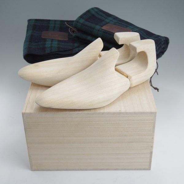美品★(青山)ヨウヘイフクダ UK5.5程度【総製作費60万円以上★極希少なジビエ革を使用/ビスポーク】ホールカット/黒/Yohei Fukuda★l795