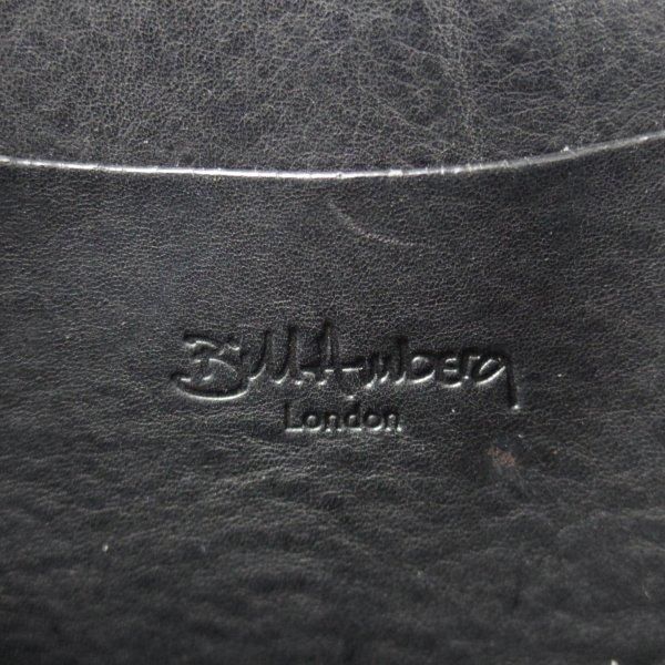 ★(英)ビルアンバーグ/Bill Amberg【★ブリーフケース/レザー】2WAY/ショルダー/メンズ/ビジネス/バッグ/黒/革/鞄★N5936