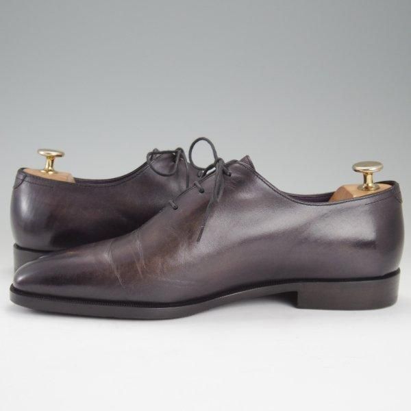 美品★(仏)ベルルッティ SIZE 7【モデル定価￥353,100-★アレッサンドロ/ALESSANDRO】ヴェネチアレザー/ホールカット/黒系/Berluti★l801