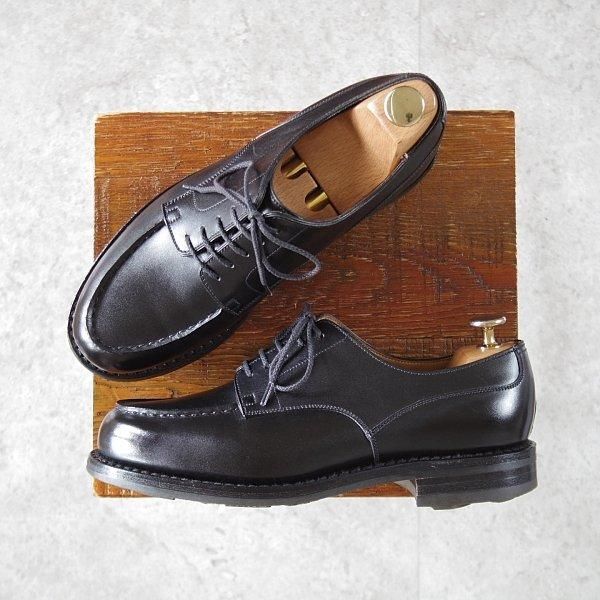 極上★J.M.ウエストン 5E【定価￥168,300-★ゴルフ/GOLF】641/31ラスト/Uチップ/ボックスカーフ/黒/メンズ/Weston/ウェストン★l802