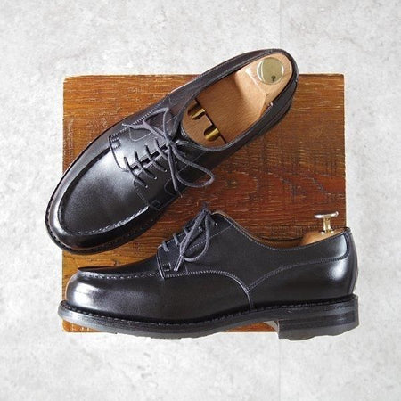 極上★J.M.ウエストン 5E【定価￥168,300-★ゴルフ/GOLF】641/31ラスト/Uチップ/ボックスカーフ/黒/メンズ/Weston/ウェストン★l802