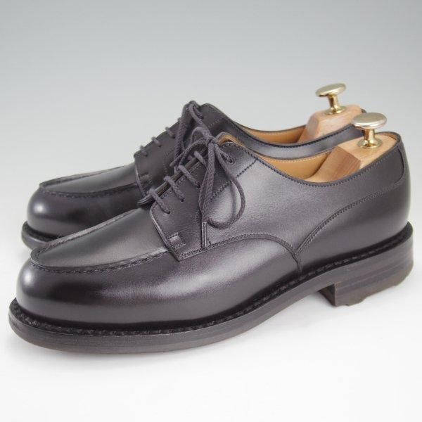 極上★J.M.ウエストン 5E【定価￥168,300-★ゴルフ/GOLF】641/31ラスト/Uチップ/ボックスカーフ/黒/メンズ/Weston/ウェストン★l802