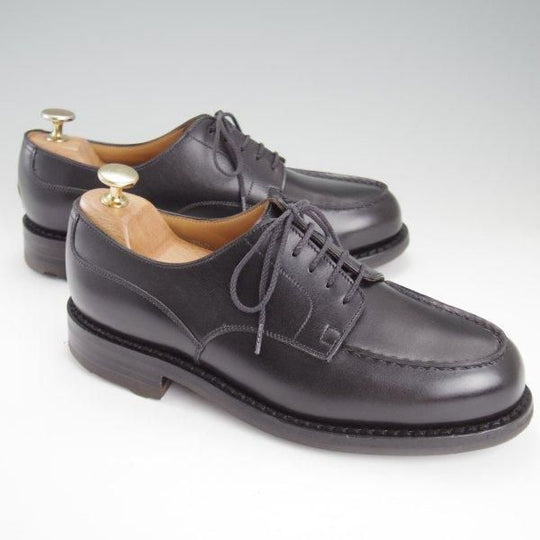 極上★J.M.ウエストン 5E【定価￥168,300-★ゴルフ/GOLF】641/31ラスト/Uチップ/ボックスカーフ/黒/メンズ/Weston/ウェストン★l802