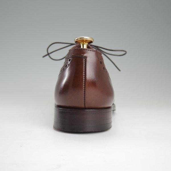 極美品★クロケット&ジョーンズ 6E【定価￥121,000-★COVENTRY/セミブローグ】コベントリー/341ラスト/カーフ/濃茶/Crockett&Jones★l804