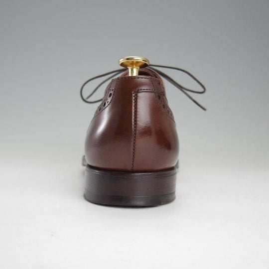 極美品★クロケット&ジョーンズ 6E【定価￥121,000-★COVENTRY/セミブローグ】コベントリー/341ラスト/カーフ/濃茶/Crockett&Jones★l804