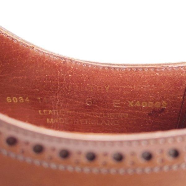 極美品★クロケット&ジョーンズ 6E【定価￥121,000-★COVENTRY/セミブローグ】コベントリー/341ラスト/カーフ/濃茶/Crockett&Jones★l804