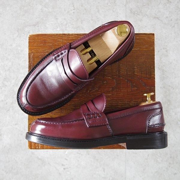 極美品★チャーチ 55F/UK5.5【貴重オーダー品★MTO価格20万円程度/プレステージカーフ仕様】126/コインローファー/赤茶/Church's★l807