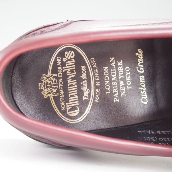 極美品★チャーチ 55F/UK5.5【貴重オーダー品★MTO価格20万円程度/プレステージカーフ仕様】126/コインローファー/赤茶/Church's★l807