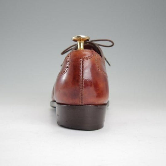 極上★(英)アンソニー・クレバリー 8E【現行定価30万円程度★FINCHLEY/イミテーションブローグ】カーフ/茶/ANTHONY CLEVERLEY★l808