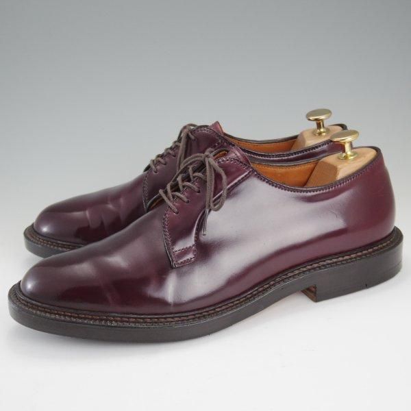 極美品★オールデン 8E【定価￥184,800-★コードバン仕様/990】バリーラスト/プレーントゥ/#8/バーガンディー/赤茶/メンズ/ALDEN★l810
