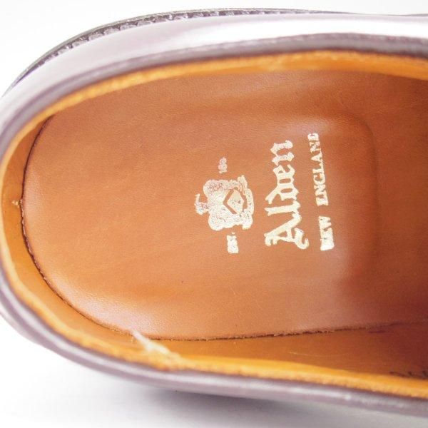 極美品★オールデン 8E【定価￥184,800-★コードバン仕様/990】バリーラスト/プレーントゥ/#8/バーガンディー/赤茶/メンズ/ALDEN★l810