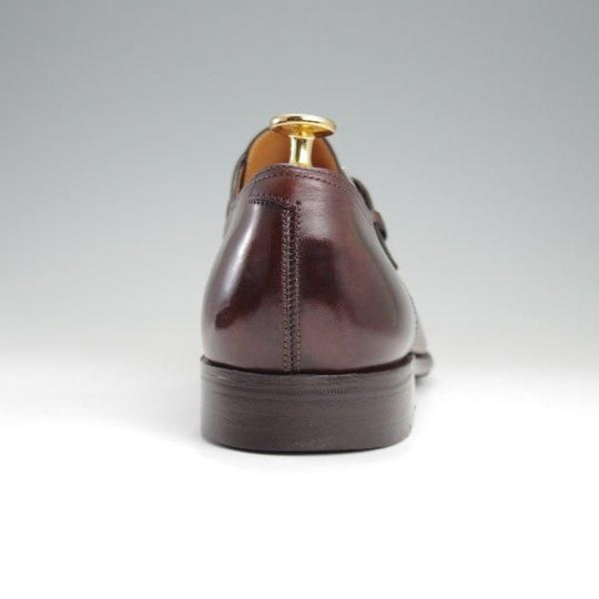 ★ジョンロブ SIZE 42.5/UK8程度【貴重★(仏)エルメス別注/HERMES/ミュージアムカーフ】H103ラスト/JARVIS/モンク/濃茶/JOHN LOBB★l812