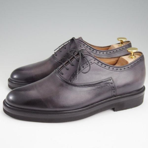 極美品★(仏)ベルルッティ SIZE 7【定価￥280,500-★アプロム/ヴェネチアレザー/プレーントゥ】MEDIUM FLANEL/黒系/Berluti★l813