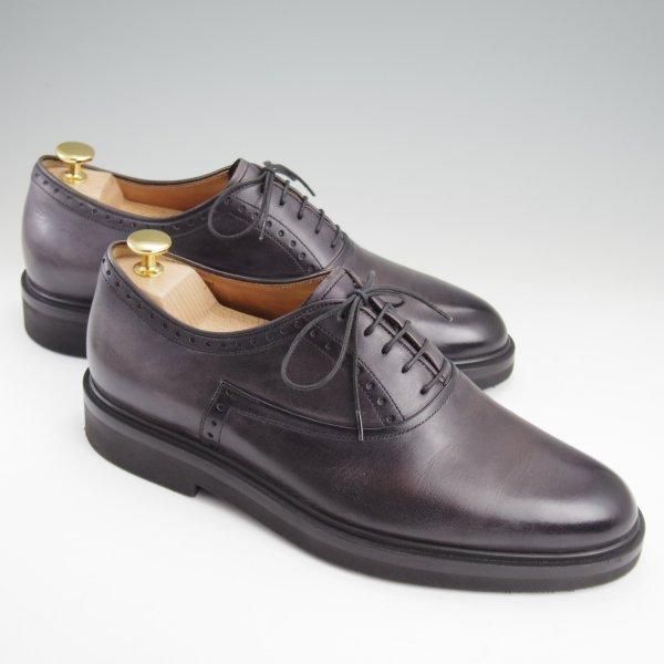 極美品★(仏)ベルルッティ SIZE 7【定価￥280,500-★アプロム/ヴェネチアレザー/プレーントゥ】MEDIUM FLANEL/黒系/Berluti★l813
