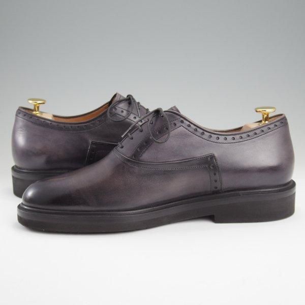 極美品★(仏)ベルルッティ SIZE 7【定価￥280,500-★アプロム/ヴェネチアレザー/プレーントゥ】MEDIUM FLANEL/黒系/Berluti★l813